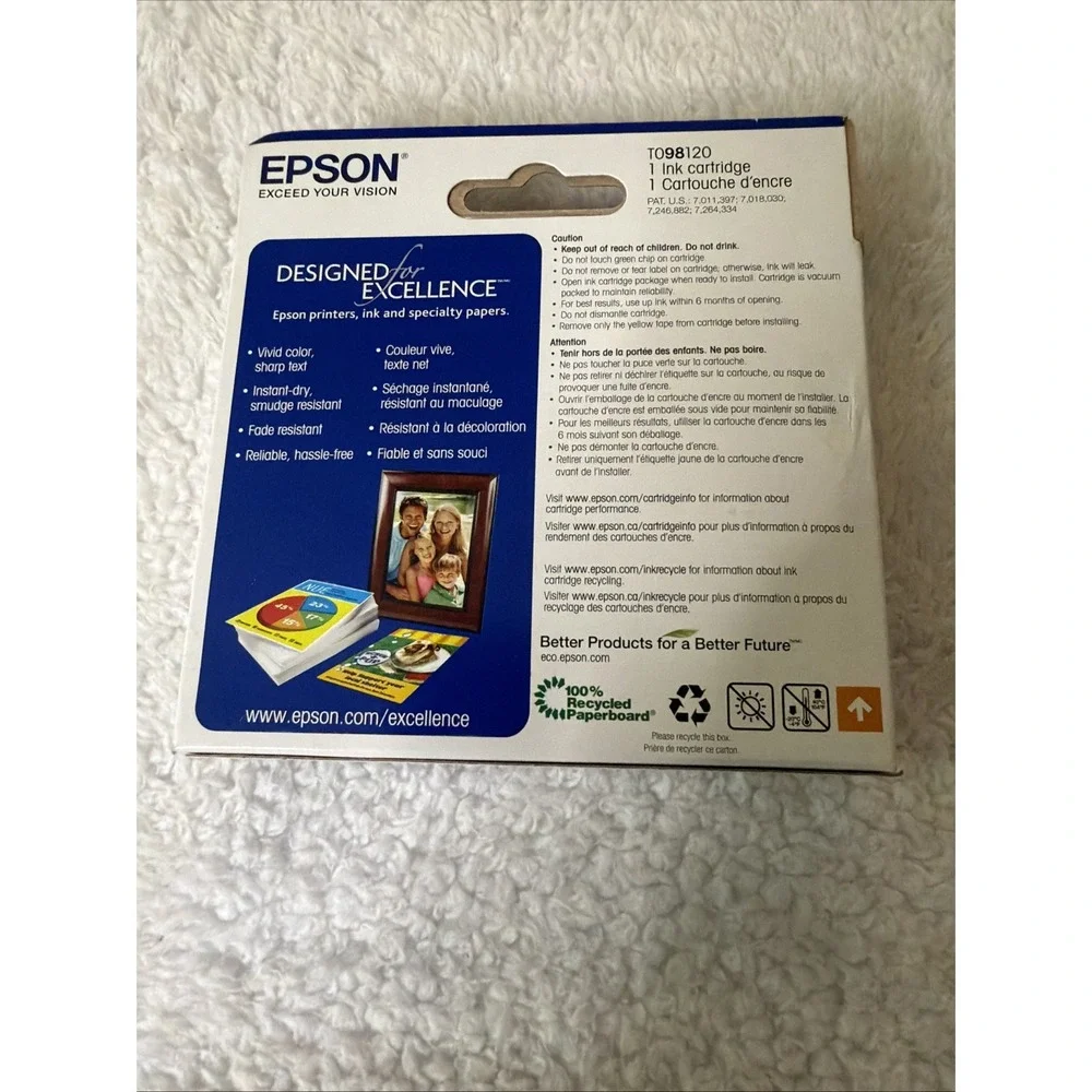 Epson 98 High Capacity Black Printer Ink Cartridge New Genuine Exp 10/2014 NIB